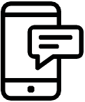 mobile phone text icon
